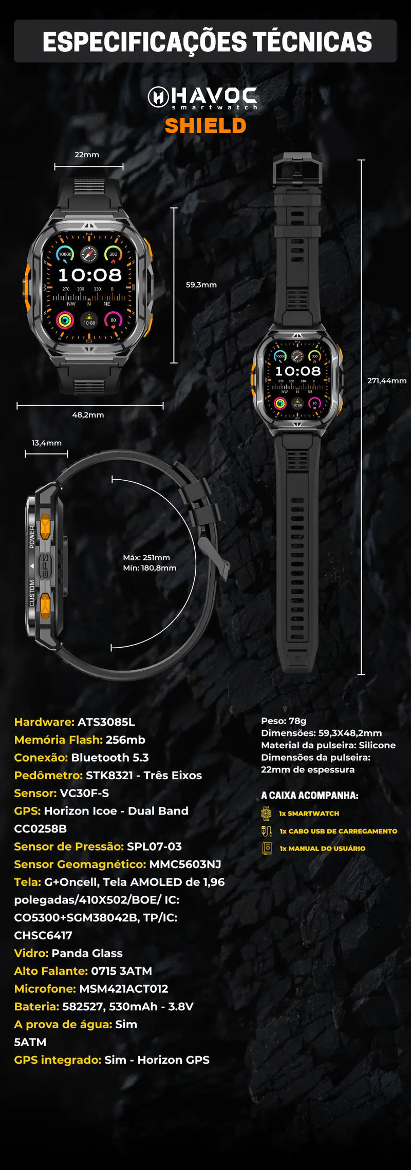 SMARTWATCH HAVOC SHIELD
