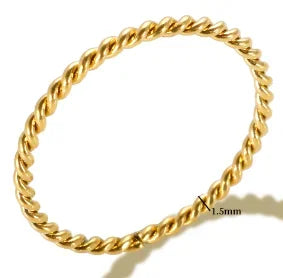 Anel de Aço Inoxidável para Mulheres com Zircônia Incrustada, Anéis à Prova d'Água, Joias Românticas da Moda
